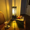 A custom lamp made with glowforge